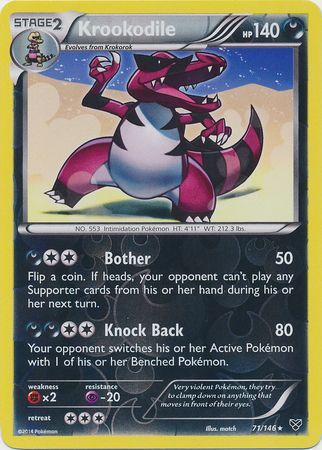 Krookodile - 71/146 - Rare - Reverse Holo