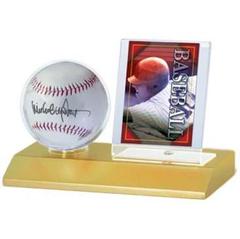 Baseball & Card Light Wood Holder