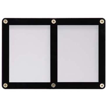 2-Card Black Frame Screwdown Holder