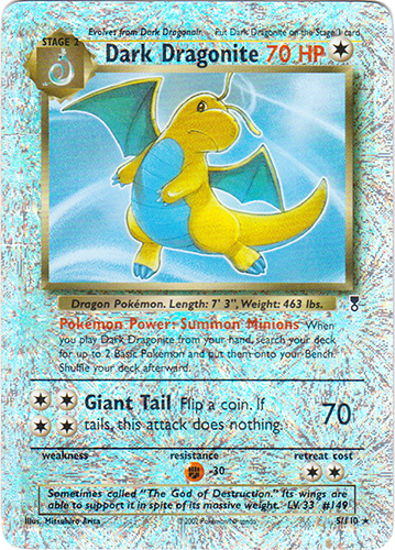 Dark Dragonite - 5/110 - Holo Rare - Reverse Holo