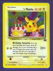 Pikachu (Birthday Pikachu) - 24 - Wizards Mail Giveaway (September-November 2000)