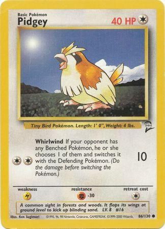 Pidgey - 86/130 Common Unlimited Edition