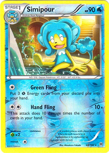 Simipour - 42/162 - Rare - Reverse Holo