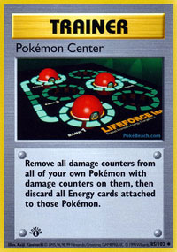 Pokemon Center - 85/102 - Uncommon - 1st Edition