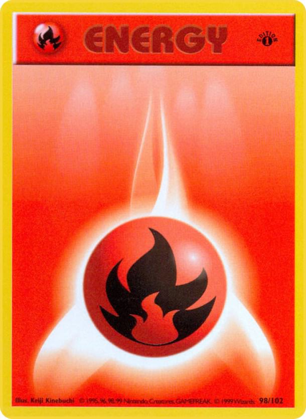 Fire Energy - 98/102 - Common - 1st Edition