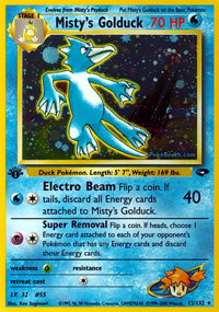 Mistys Golduck - 12/132 - Holo Rare - 1st Edition