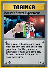Rockets Secret Experiment - 120/132 - Uncommon - 1st Edition