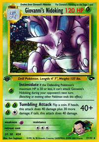 Giovannis Nidoking - 7/132 - Holo Rare - 1st Edition