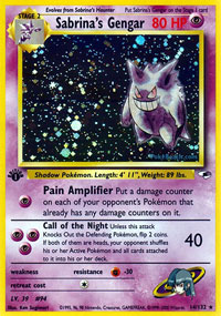 Sabrinas Gengar - 14/132 - Holo Rare - 1st Edition