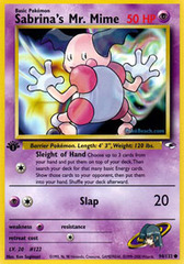 Sabrina's Mr. Mime - 94/132 - Common - 1st Edition