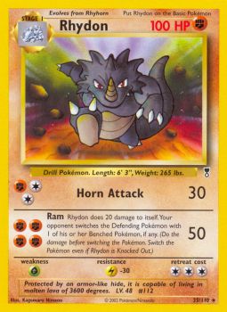 Rhydon - 35/110 - Rare