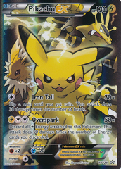 Pikachu EX - XY124 - Red And Blue Collection: Pikachu EX Box Promo - Holo