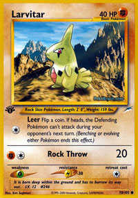Larvitar - 70/105 - Common - 1st Edition