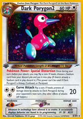 Dark Porygon2 - 8/105 - Holo Rare - 1st Edition