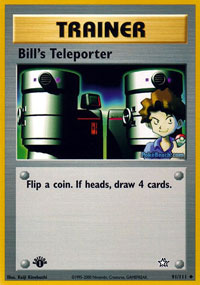 Bills Teleporter - 91/111 - Uncommon - 1st Edition