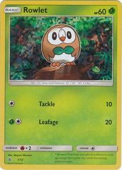 Rowlet - 1/12 - McDonald's Promo 2017 - Holo