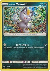 Alolan Meowth - 8/12 - McDonald's Promo 2017 - Holo