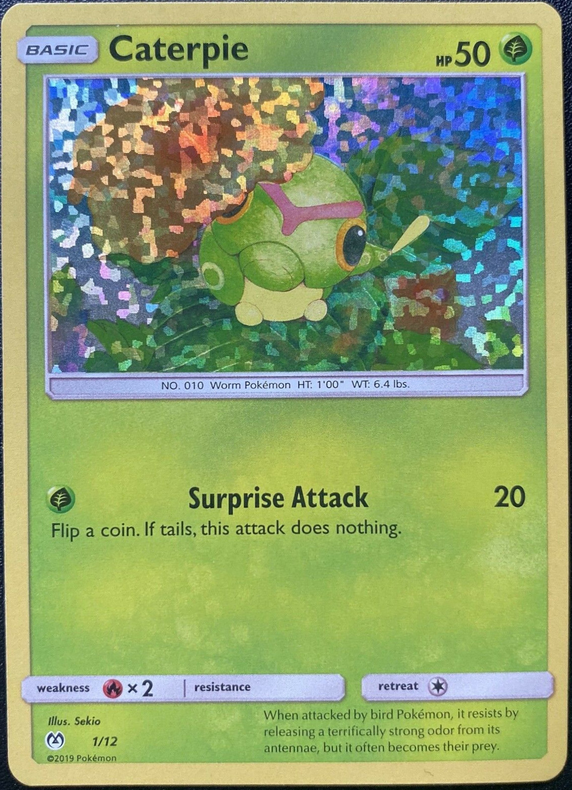 Caterpie - 1/12 - McDonalds Promo 2019 - Holo