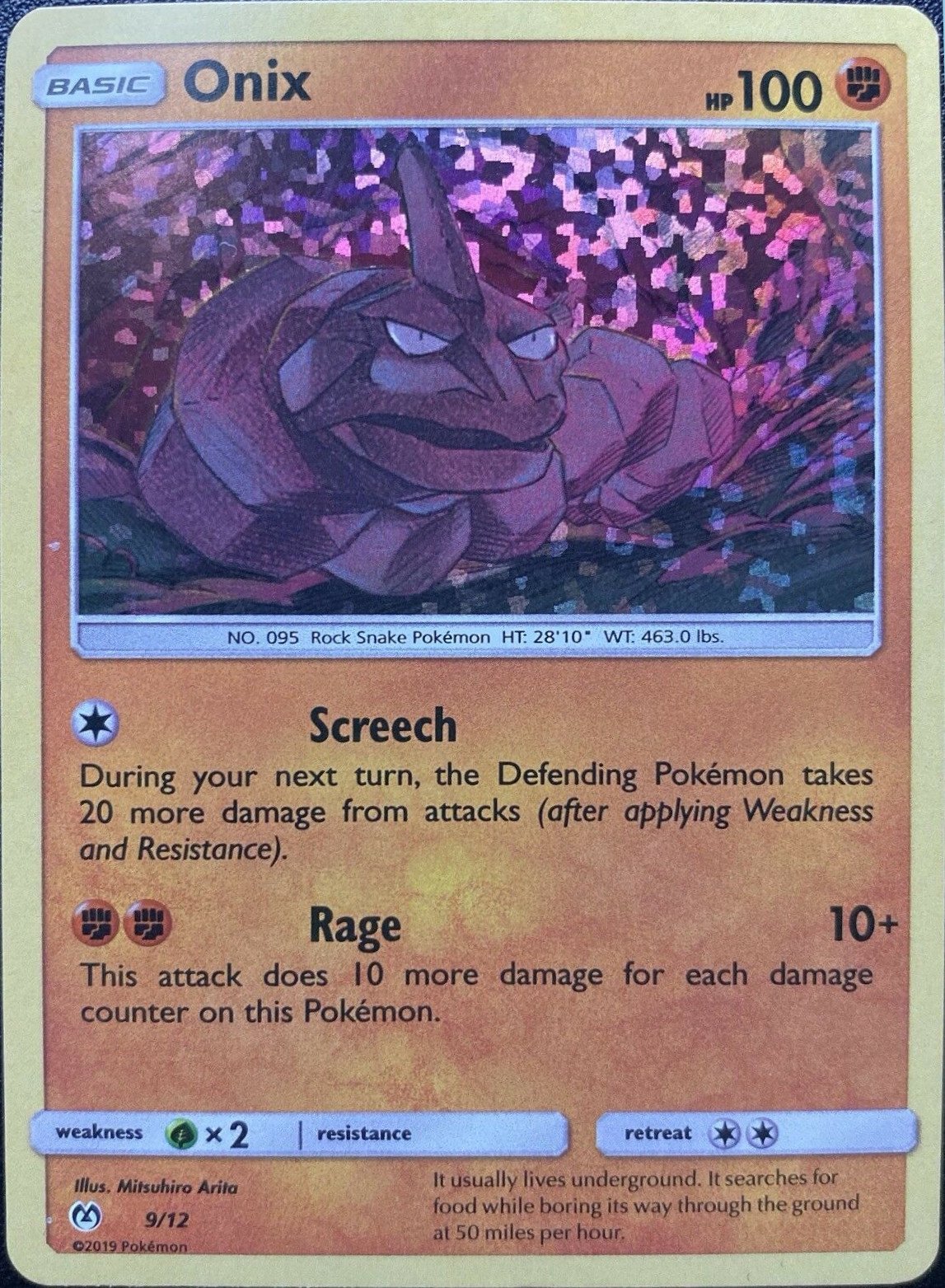 Onix - 9/12 - McDonalds Promo 2019 - Holo