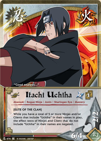 Itachi Uchiha - N-676 - Uncommon - Unlimited Edition - Starter