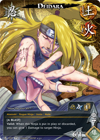 Deidara - N-1337 - - 1st Edition - Naruto CCG Singles » Tournament