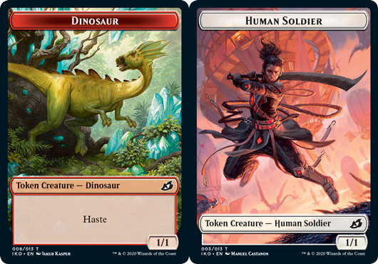 Dinosaur Token // Human Soldier Token