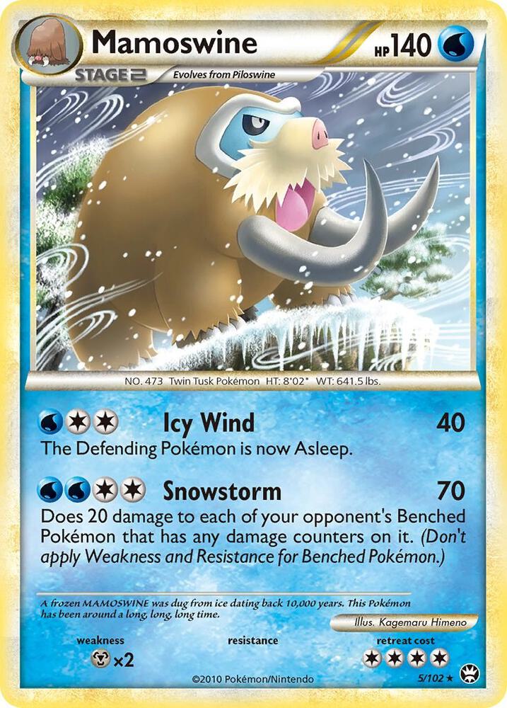 Mamoswine - 5/102 - Holo Rare