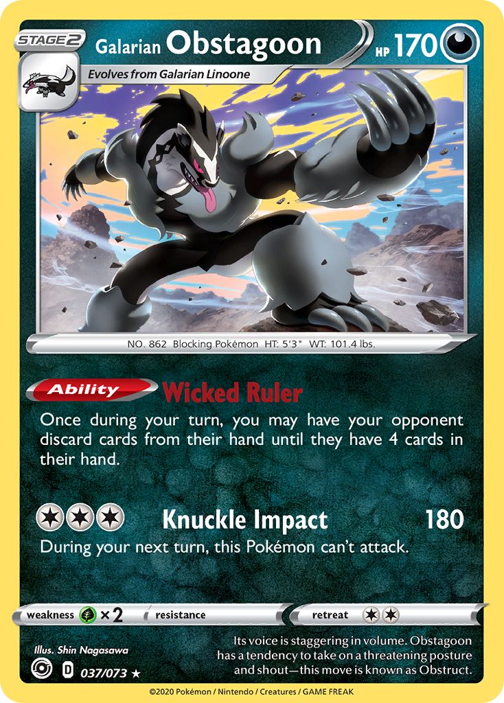 Galarian Obstagoon - 037/073