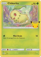 Chikorita - 2/25 - McDonald's 25th Anniversary Promo