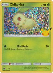 Chikorita - 2/25 - McDonald's 25th Anniversary Promo - Holo