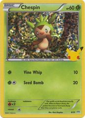 Chespin - 6/25 - McDonald's 25th Anniversary Promo - Holo