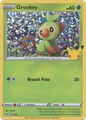 Grookey - 8/25 - McDonald's 25th Anniversary Promo - Holo