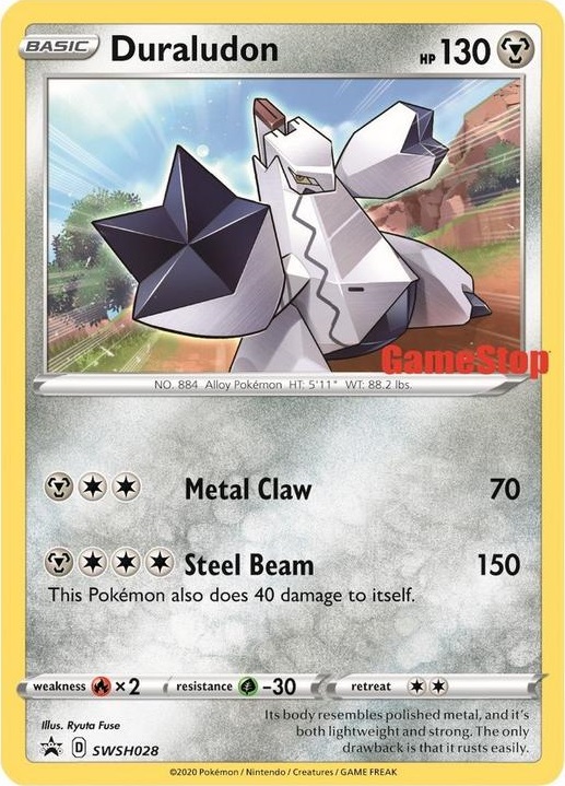 Duraludon - SWSH028 - Gamestop Exclusive Promo - Holo