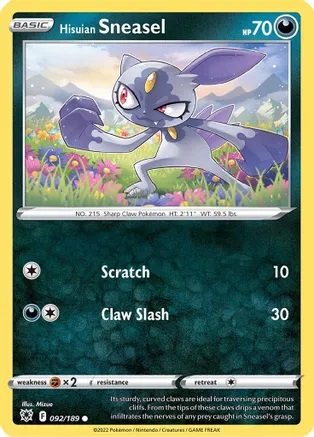 Hisuian Sneasel - 092/189