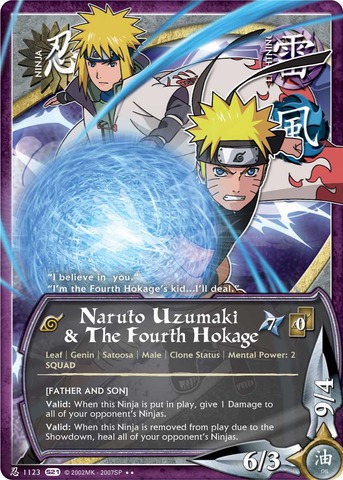 Naruto Uzumaki & The Fourth Hokage - N-1123 - Rare - 1st Edition Naruto Uzumaki & The Fourth Hokage - N-1123 - Rare - 1st Edition