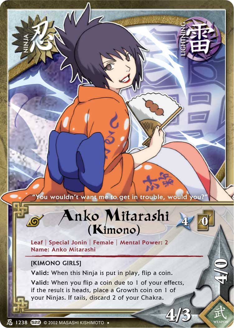Anko Mitarashi (Kimono) - N-1238 - Uncommon - 1st Edition - Naruto