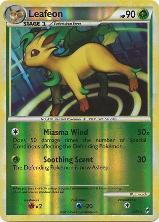 Leafeon - 13/95 - Holo Rare - Reverse Holo