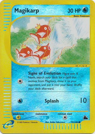 Magikarp - 75/144 - Common - Reverse Holo