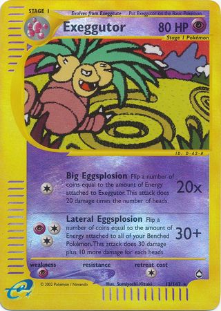 Exeggutor - 13/147 - Rare - Reverse Holo