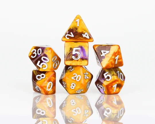 Amethyst Geode Dice Set