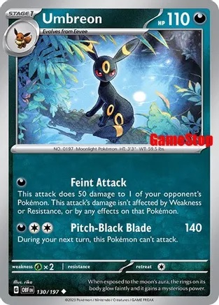 Umbreon - 130/197 - Gamestop Exclusive Promo - Reverse Holo