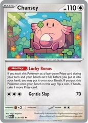Chansey - 113/165 - Holo Rare - Reverse Holo