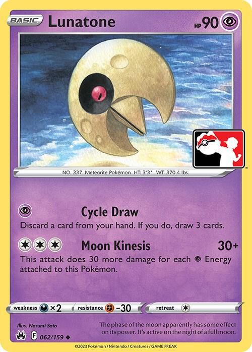 Lunatone - 062/159 - Uncommon Holo