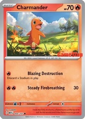 Charmander - 004/165 - Gamestop Exclusive Promo - Reverse Holo