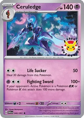 Ceruledge - 040/091 - Cosmos Holo - Pokemon Day 2024 Promo