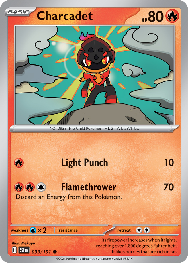 Charcadet - 033/191 - Common - Reverse Holo