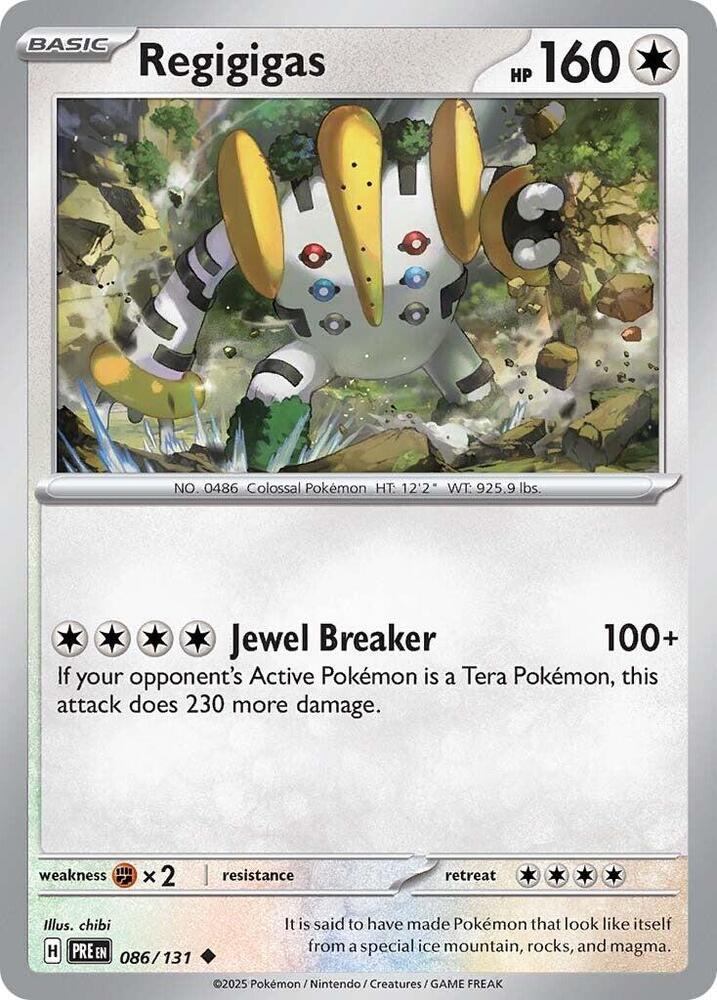 Regigigas - 086/131 - Uncommon - Reverse Holo