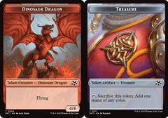 Dinosaur Dragon // Treasure Double-Sided Token