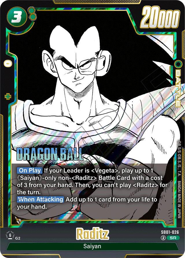 Raditz - SB01-026 - SR - Holofoil
