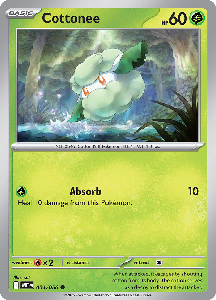 Cottonee - 004/086 - Common - Reverse Holo